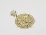 Medaillon Versace 0.35ct de diamants taille moyen en or 10 karat - orquebec