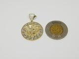 Medaillon Versace 0.35ct de diamants taille moyen en or 10 karat - orquebec