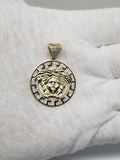 Medaillon Versace 0.35ct de diamants taille moyen en or 10 karat - orquebec