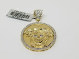 Medaillon Versace 0.42 ct diamants en or 10 karat - orquebec