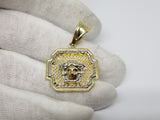 medaillon versace 2 tons en or 10 karat - orquebec