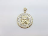 Medaillon versace en or 10 karat jumbo size - orquebec