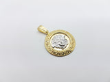 Medaillon Versace en or 10 kt face en or blanc 10 karat - orquebec