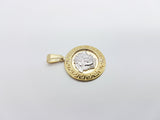 Medaillon Versace en or 10 kt face en or blanc 10 karat - orquebec