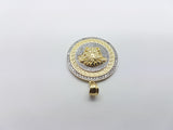 Medaillon Versace prestigieux en or jaune 10 karat - orquebec