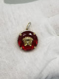 Medaillon Versace Ruby rouge 0.42 ct de Diamants en or 10 karat - orquebec