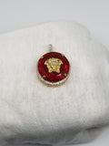 Medaillon Versace Ruby rouge 0.42 ct de Diamants en or 10 karat - orquebec