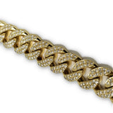 Miami Cuban Link  14K 6.65ct Si Diamonds 14mm Double paver - orquebec