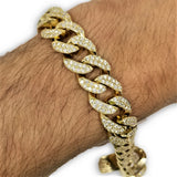 Miami Cuban Link  14K 6.65ct Si Diamonds 14mm Double paver - orquebec