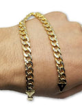 Miami cuban link coupe diamond  cut en or 10k 7mm VENDU - orquebec