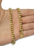 Miami Cuban Link en or 10k 6.5mm Box Lock Italien - orquebec