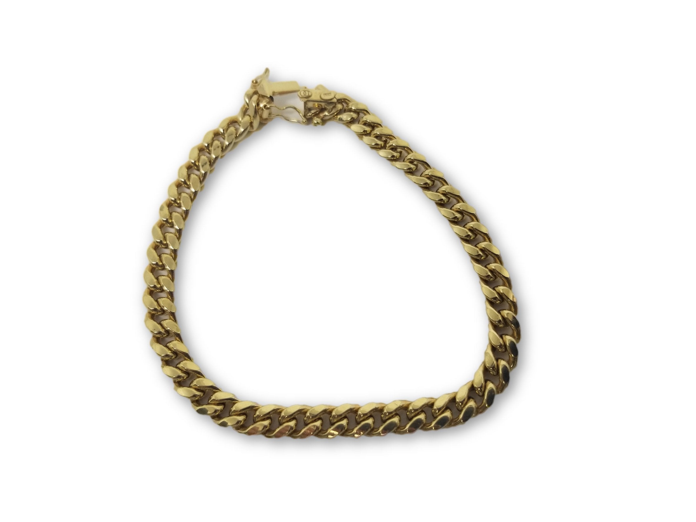 Miami Cuban Link en or 10k 6.5mm Box Lock Italien - orquebec