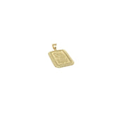 Mini Lady Fortuna en or jaune 10 karat diamond cut - orquebec