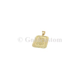 Mini Lady Fortuna en or jaune 10 karat diamond cut - orquebec