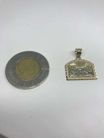 Mini Repas de jesus en or 10 karat diamond cut - orquebec