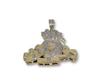 Money Bag Bank 0.75CT Diamants en or 10K - orquebec