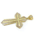 Passion Cross With Four points 10K Yellow Gold Pendant - orquebec