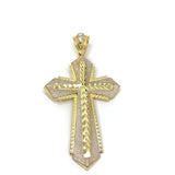 Passion Cross With Four points 10K Yellow Gold Pendant - orquebec