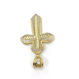 Passion Cross With Four points 10K Yellow Gold Pendant - orquebec