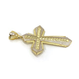 Passion Cross With Four points 10K Yellow Gold Pendant - orquebec