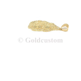 Pendatif Croco NUG-003 diamond cut crystaliser en or 10 karat - orquebec