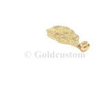 Pendatif Croco NUG-003 diamond cut crystaliser en or 10 karat - orquebec