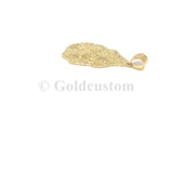 Pendatif Nugget NUG-002 en or 10 karat crystaliser moyen - orquebec