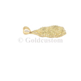 Pendatif Nugget NUG-002 en or 10 karat crystaliser moyen - orquebec