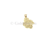 Pendatif Nugget NUG-004  en or 10 karat diamond cut - orquebec