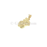 Pendatif Nugget NUG-004  en or 10 karat diamond cut - orquebec