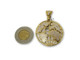 Plan??te en or jaune et blanc  10k 2 tons GMP-922 - orquebec