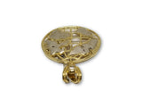 Plan??te en or jaune et blanc  10k 2 tons GMP-922 - orquebec