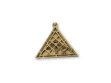 Pyramide Illuminati en or jaune 10k dos fermez - orquebec