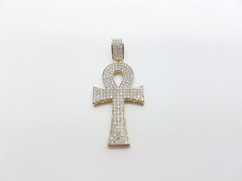 Real 10K High Polish Solid Yellow Gold Thaddeus Pendant - orquebec