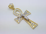 Real 10K High Polish Solid Yellow Gold Zedekiah Jumbo Cross - orquebec