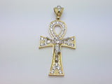 Real 10K High Polish Solid Yellow Gold Zedekiah Jumbo Cross - orquebec