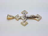 Real 10K High Polish Solid Yellow Gold Zephan Jumbo Cross - orquebec