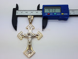 Real 10K High Polish Solid Yellow Gold Zephan Jumbo Cross - orquebec