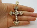 Real 10K High Polish Solid Yellow Gold Zephan Jumbo Cross - orquebec