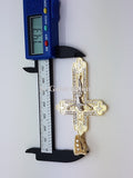 Real 10K High Polish Solid Yellow Gold Zevach Jumbo Cross - orquebec