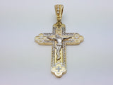 Real 10K High Polish Solid Yellow Gold Zevach Jumbo Cross - orquebec