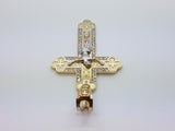 Real 10K High Polish Solid Yellow Gold Zevach Jumbo Cross - orquebec