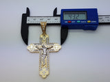 Real 10K High Polish Solid Yellow Gold Zevach Jumbo Cross - orquebec