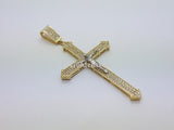 Real 10K High Polish Solid Yellow Gold Zimri Jumbo Cross - orquebec