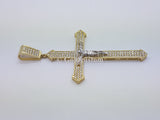 Real 10K High Polish Solid Yellow Gold Zimri Jumbo Cross - orquebec