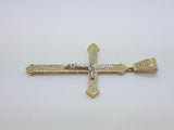 Real 10K High Polish Solid Yellow Gold Zimri Jumbo Cross - orquebec