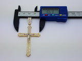 Real 10K High Polish Solid Yellow Gold Zimri Jumbo Cross - orquebec