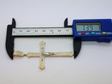 Real 10K High Polish Solid Yellow Gold Zimri Jumbo Cross - orquebec