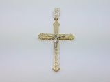 Real 10K High Polish Solid Yellow Gold Zimri Jumbo Cross - orquebec