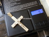 Real 10K High Polish Solid Yellow Gold Zion Jumbo Cross - orquebec